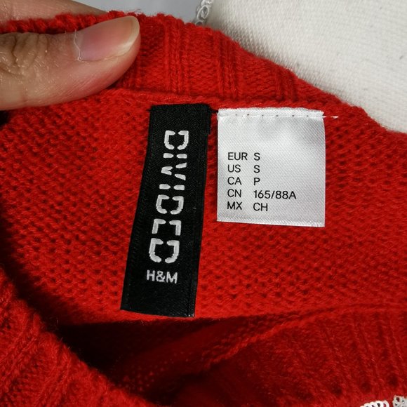 Divided H&M How About Snow Sequin Embellished Knit Sweater - Picture 4 of 6